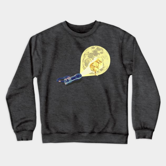 Moonlight Chicken Crewneck Sweatshirt by MisconceivedFantasy